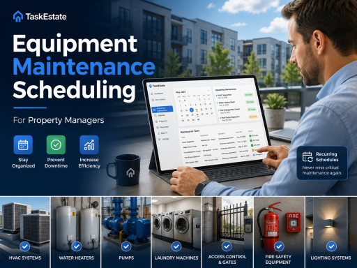 Equipment Maintenance Scheduling TaskEstate