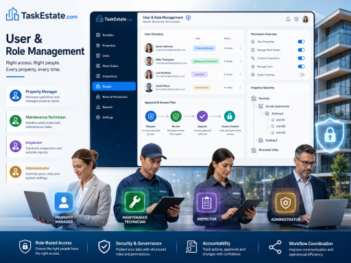User & Role Management for Property Maintenance Teams