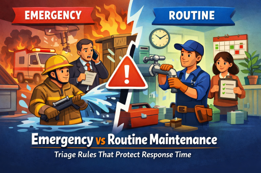 Emergency vs Routine Maintenance: Triage Rules That Protect Response Time