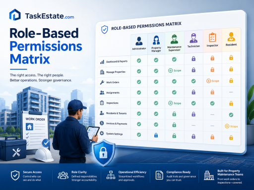 Role-Based Permissions Matrix for Property Maintenance Teams