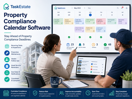 Property Compliance Calendar Software | TaskEstate