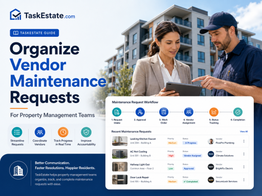 How to Organize Vendor Maintenance Requests | TaskEstate